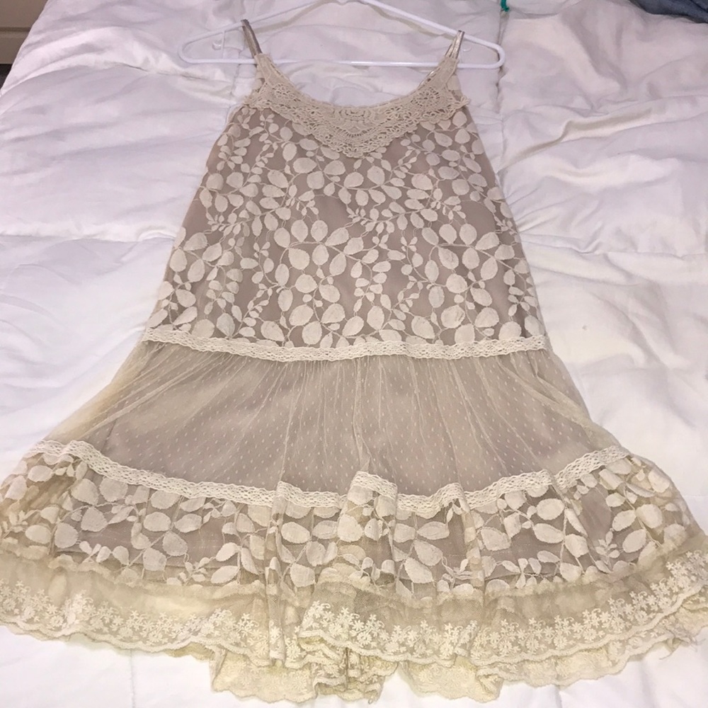 Nude/ lace summer dress!